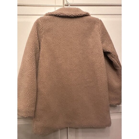 TCP The Childrens Place Coat Jacket Girls Size 14 Tan Sherpa Teddy Bear - Picture 3 of 9